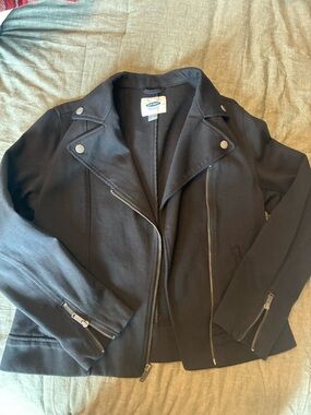 Black Moto Jacket, size Medium